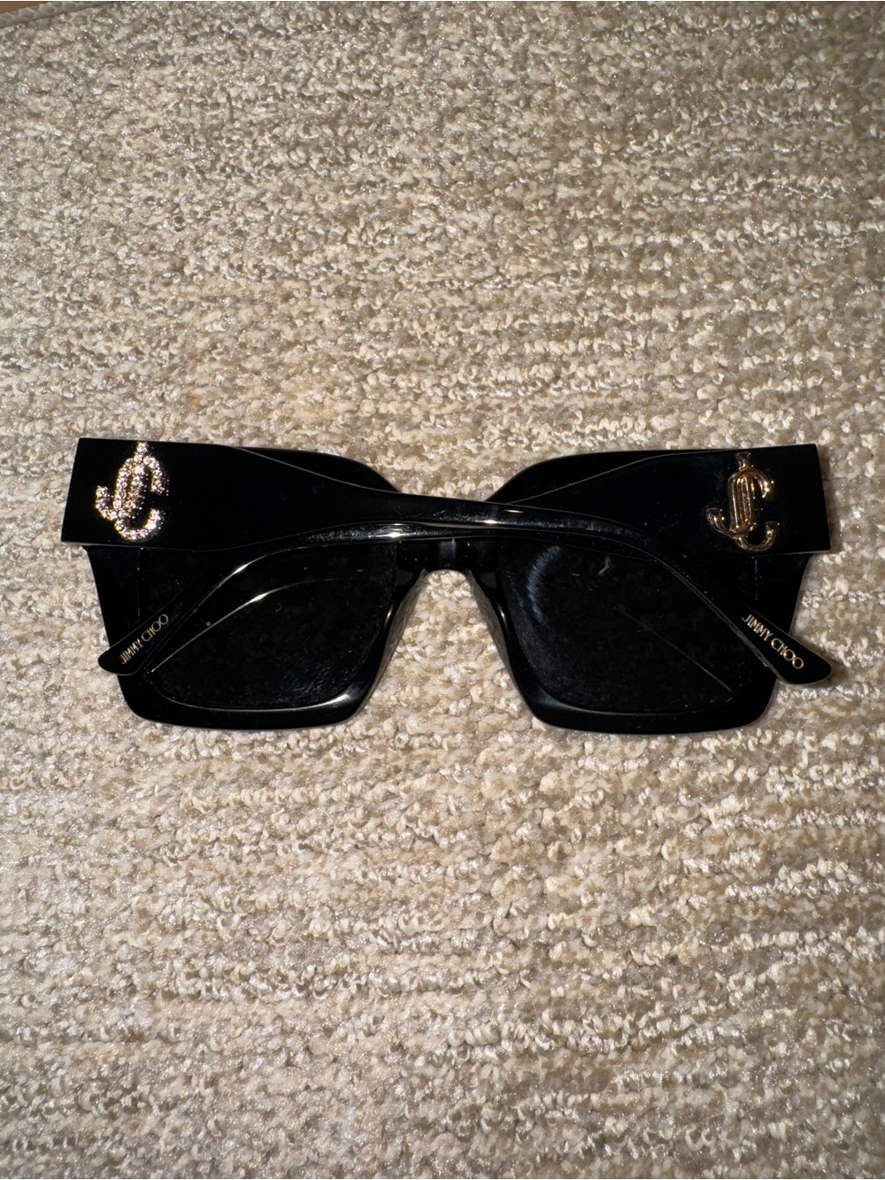 Jimmy Choo Eleni Sunglasses black gold